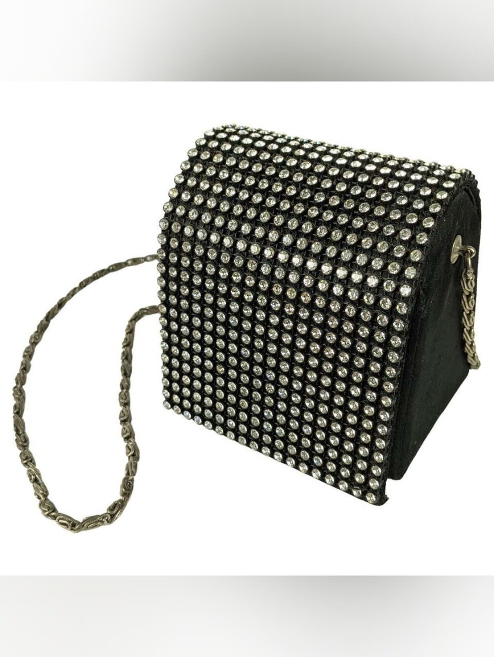 Arnold Scaasi Pave Box Bag Vintage Purse